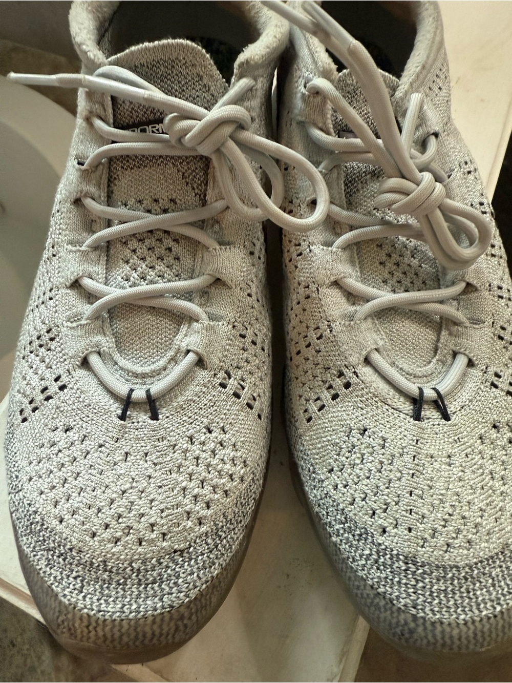 Nike Light Gray Knit Sneakers
